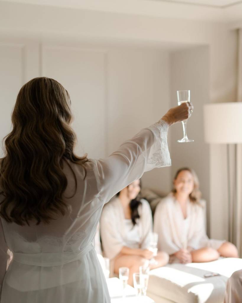 Raising our glasses for Alexandra & Shane! This couple had a dreamy outdoor ceremony and reception under the Austin sky.