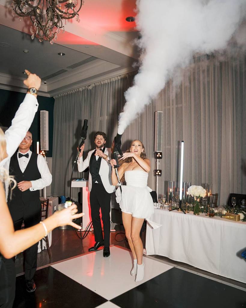 Emerald & Christopher know how to throw a party! 🍾 •⁠ •⁠ Wed Society | Austin FEATURED vendors:⁠ venue: hotelella