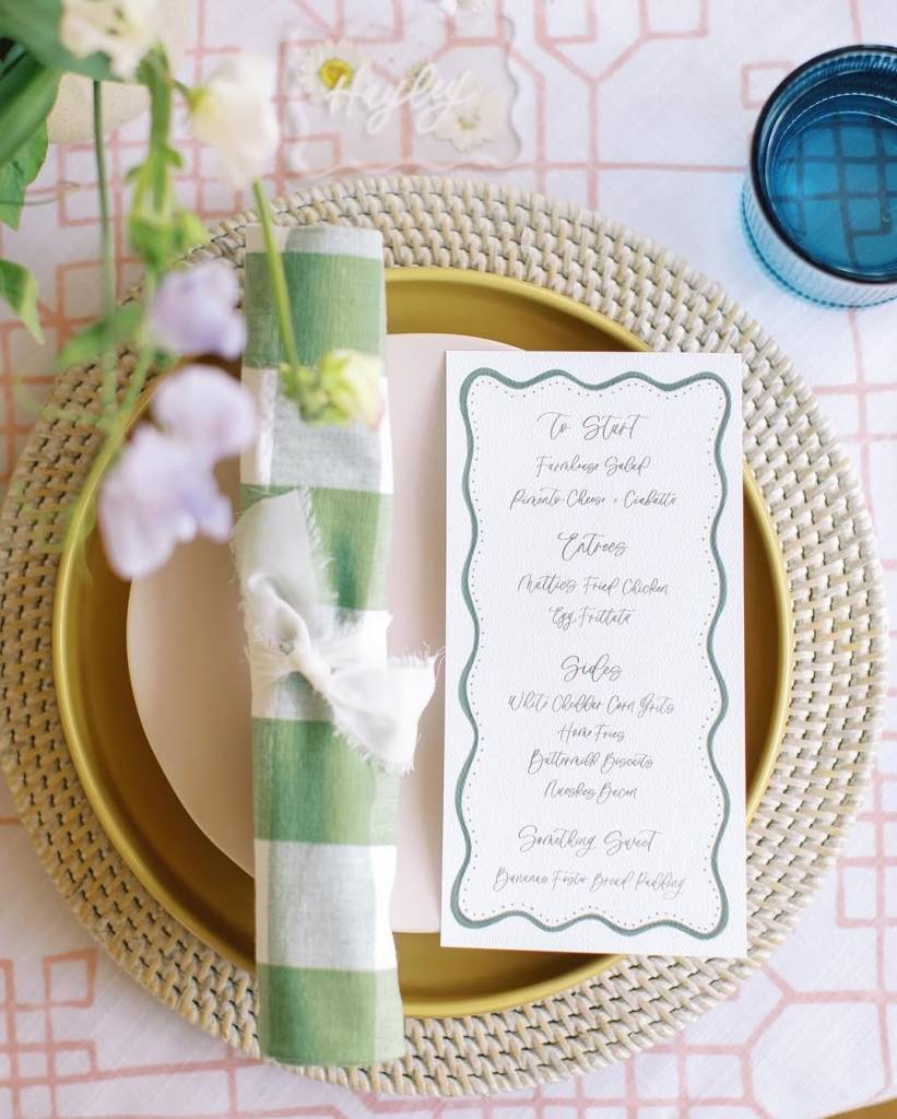 mebcalligraphy truly has an incredible eye for design. Thoughtful details like menus can elevate a tablescape, and she consistently nails